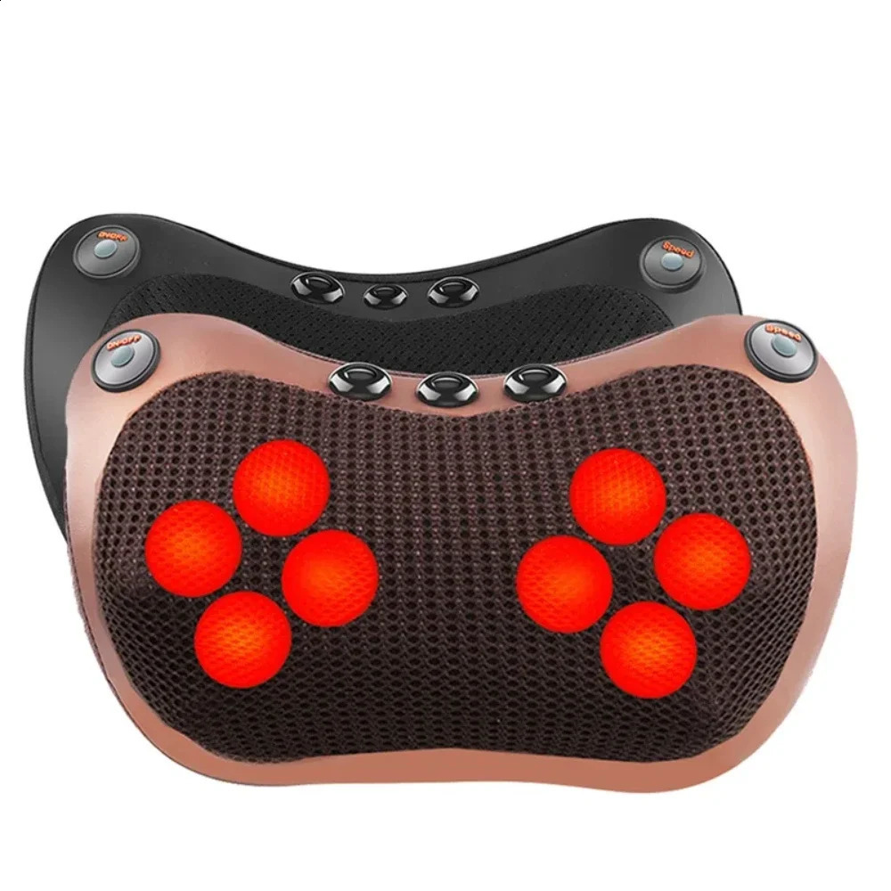 Magnetic massage pillow electric intelligent heating massage pillow multifunctional car and home back neck waist rotation massage pillow 240914