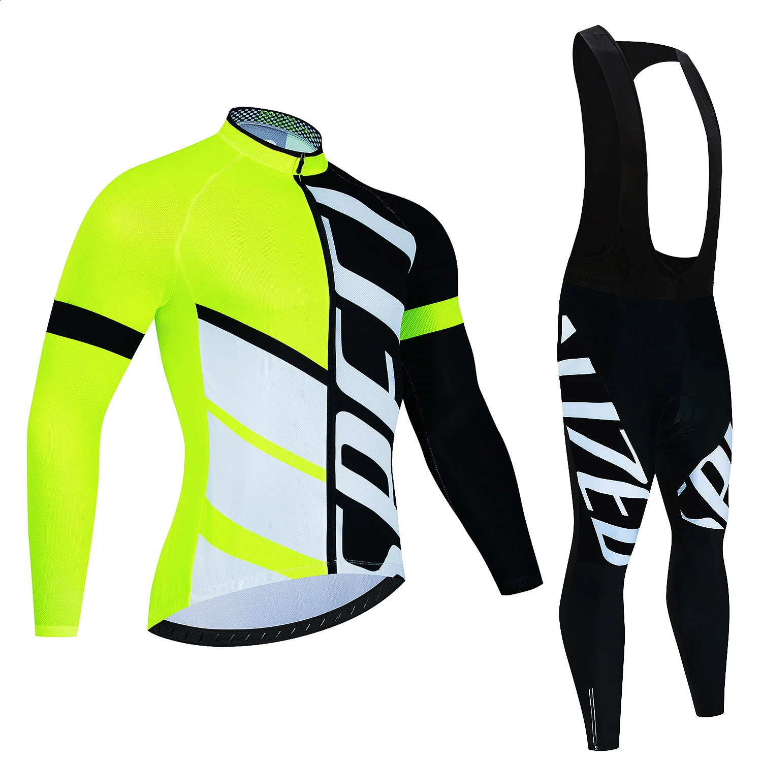 Team Autumn Cycling Jersey Set Ropa Ciclismo Men Long Sleeve Bike Clothing MTB Maillot Road Bicycle Bibs Uniform 240910