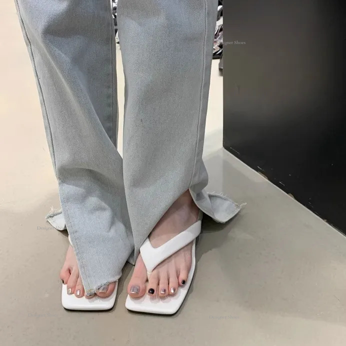 Slippers Gainew Fashion Women Outside Summer Comfort Orange White Black Couples Thick-Soled Non-Slip Slippers Eur36-40