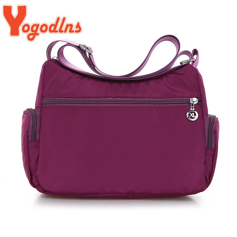 Yogodlns Oxford Waterproof Shoulder Bag Women Casual Crossbody Multifunction Shopping Handbag Large Capacity Messenger 240914