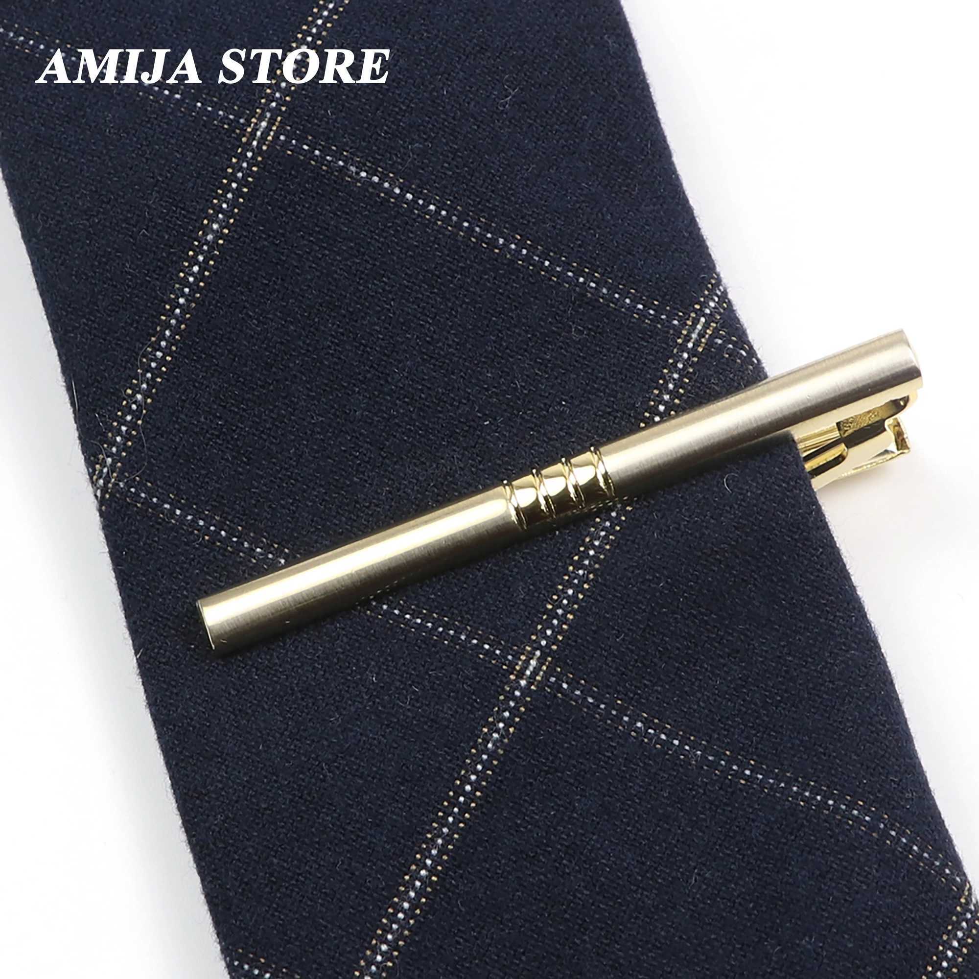 Mens metal gold tie clip used for wedding gifts necklace buckles mens tie clip mens tie clip W240914