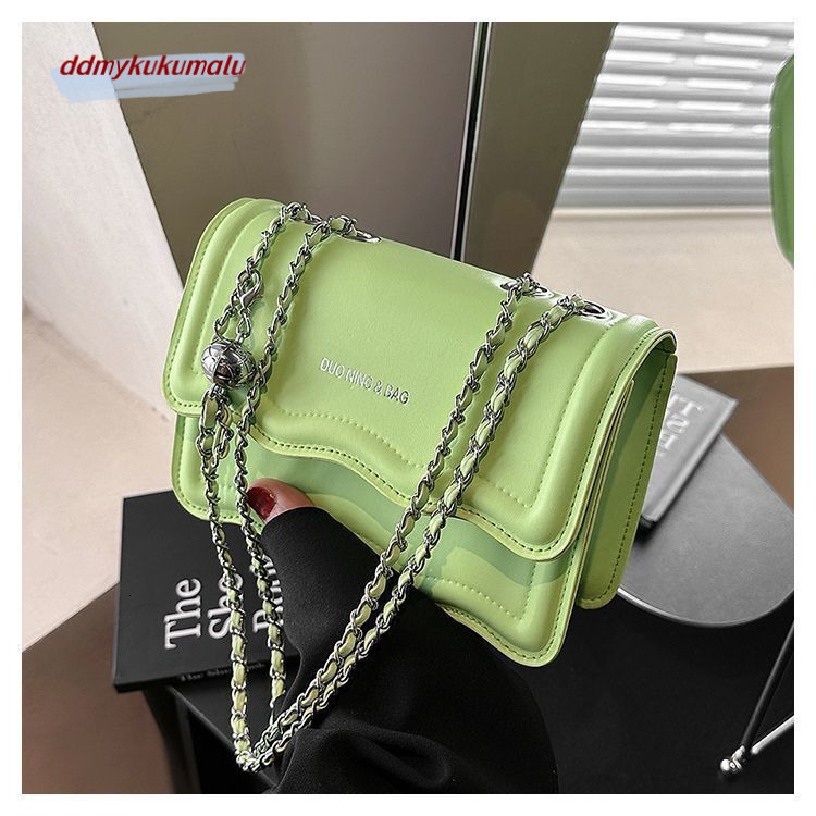 New niche wave small square bag with a chain like feel, underarm single shoulder crossbody bag H726#18 kukumalu