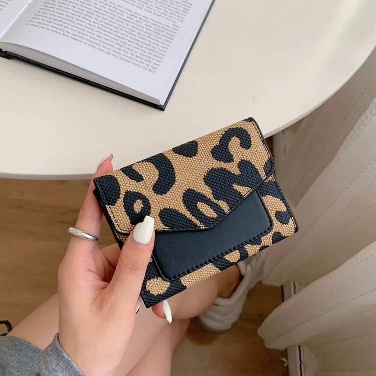 2024 New Long Leopard Pattern Women's Handheld 30% Off Wallet Short Card Bag