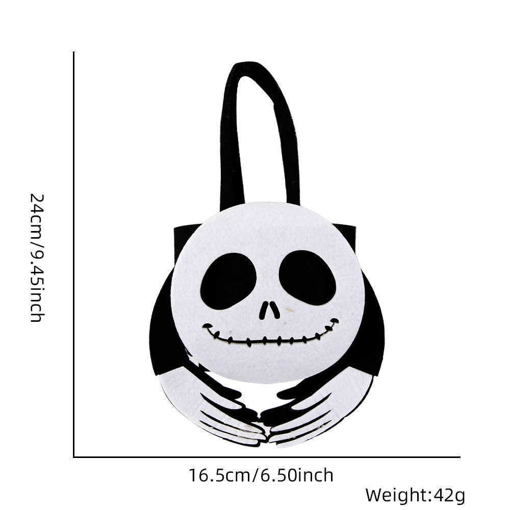 CMM Halloween Decoration Candy Bag Ghost Festival Atmosphere Decoration Props Non Woven 3d Handbag Party Supplies