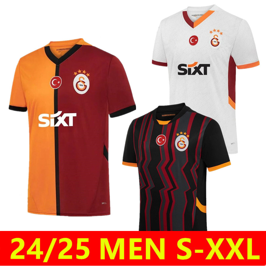 2024 2025 ICARDI Galatasaray Home away THIRD shirts ZIYECH OSIMHEN soccer jerseys 24/25 MERTENS MATA YUNUS Men football shirts