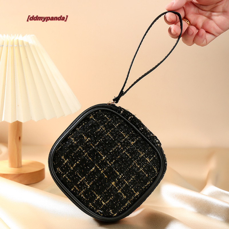 Advanced Xiaoxiangfeng Red Envelope Woolen Light Cosmetics Sample Storage Portable Outward Travel Monthly Event Bag #6 ddmypanda