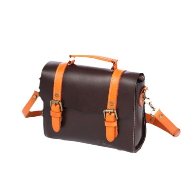 2024 Plant tanned leather Cambridge spring color contrasting top layer cowhide handbag, crossbody bag, summer