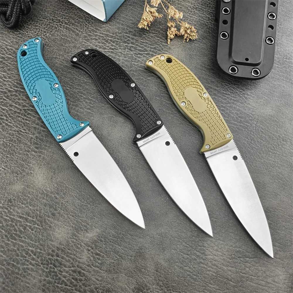 C39 Tactical Military Fixed Knife D2 Blade Nylon Fiber Handles Outdoor Hunting Utility Knife Portable Self-defense EDC Tools Y240914