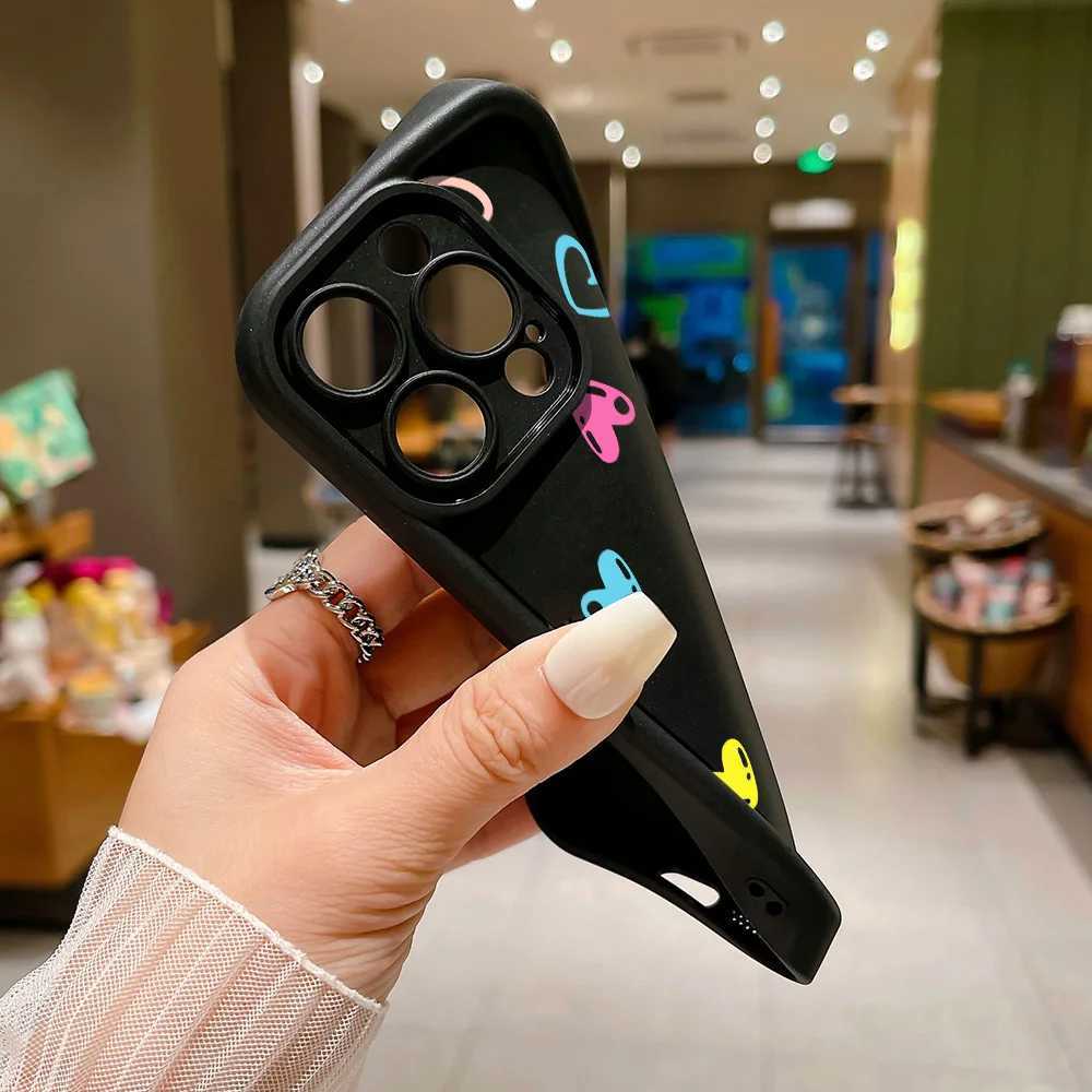 Cute Little Love Heart Phone Case For iPhone 14 Case iPhone 11 13 12 15 16 Pro Max X XS XR 7 8 Plus SE Soft Silicone Cover P240914