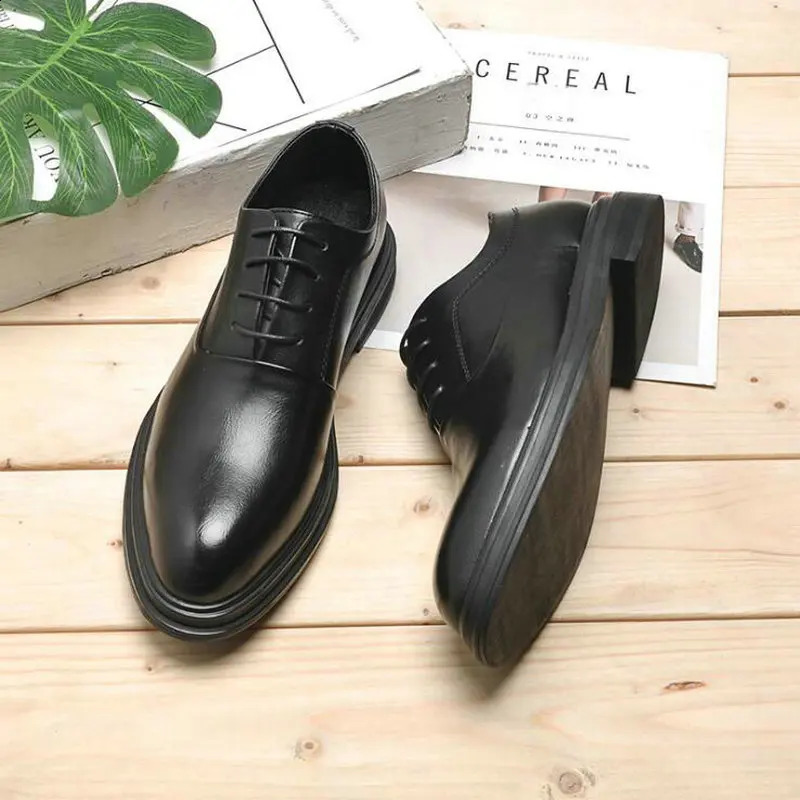 Dress Oxford Business Office Pointed Black Brown Lace Mens Formal Wedding Shoes 569 241030