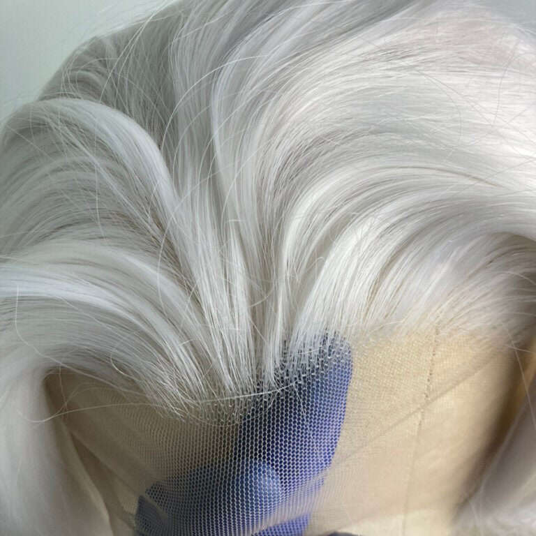 Snow White Lace Front 13X3 Cosplay Heat Safe Synthetic Wig Long Curly Wigs Free Part Realistic Natural Haire For Women