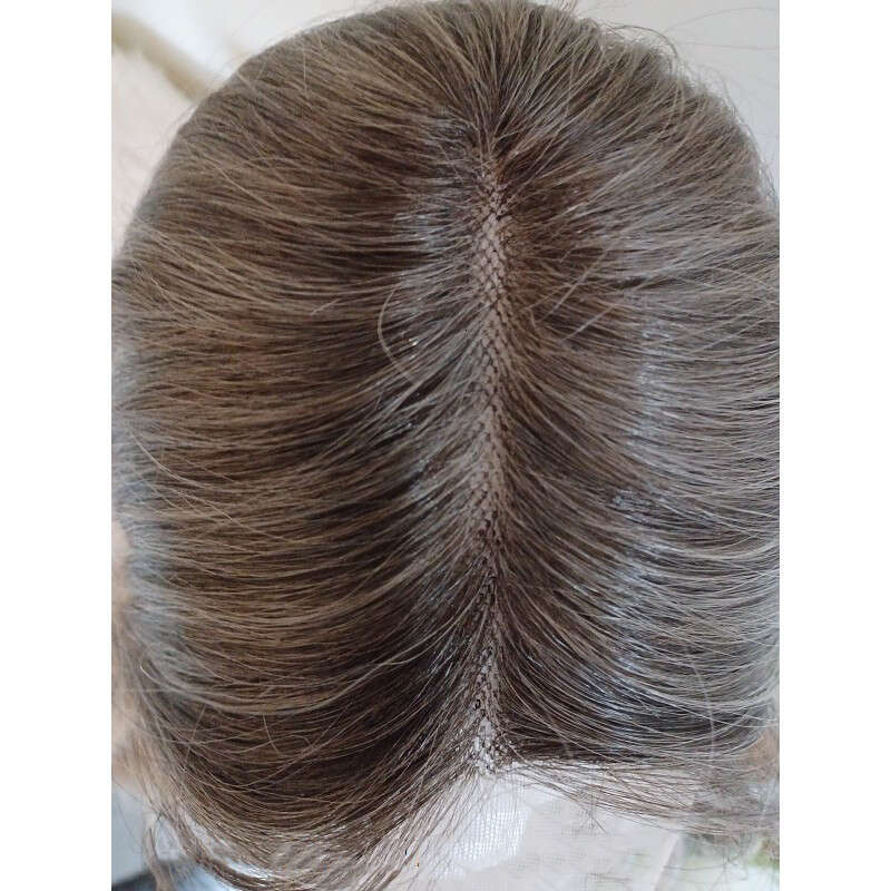 Ombre Dark Blonde Synthetic Wigs 26" Heat Resistant Fibers Loose Wave Lace Front Wig Human Hair Blende Daily Wearing Middle Par