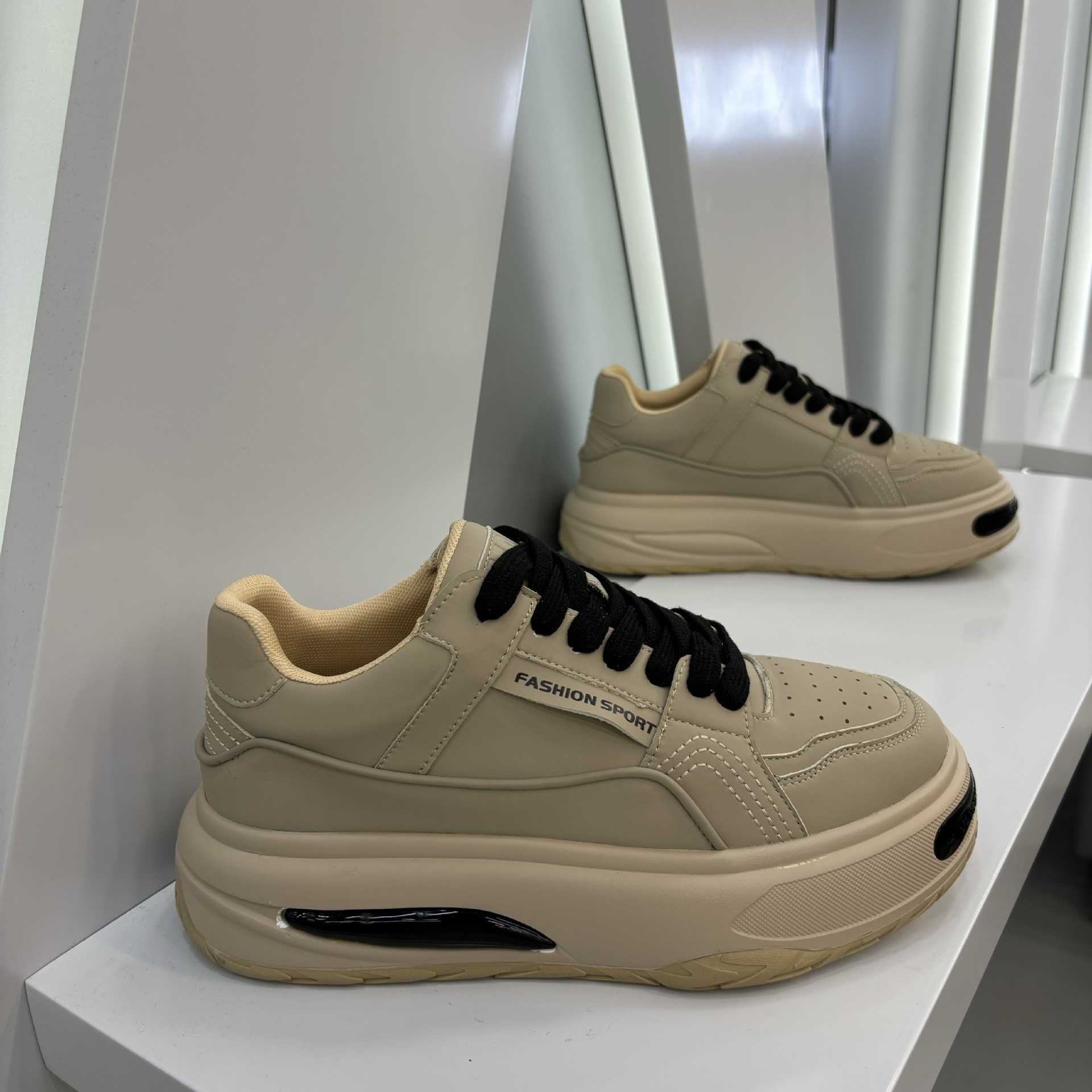 Ddmybear Rose Red Men's 2024 Autumn New Item Thick Sole Height Increasing Sports And Leisure Versatile Style Trendy Dad Shoes Chinese Brand Shoes