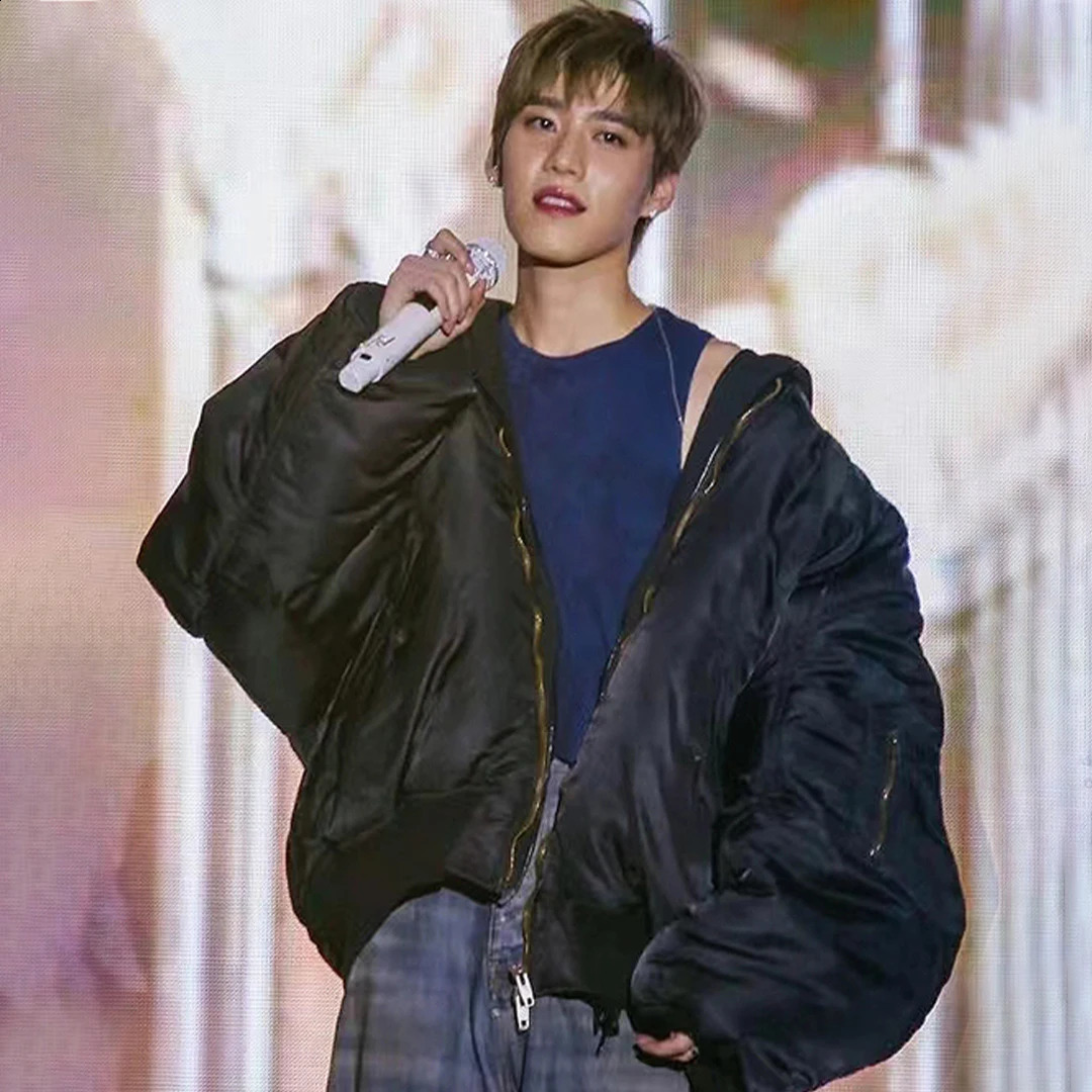 NIGO Mens Womens Spring And Autumn Fashion Doing Old Zipper Splicing Hooded Loose Long Sleeve Pilot Jacket Coat Ngvp #nigo8589 240905