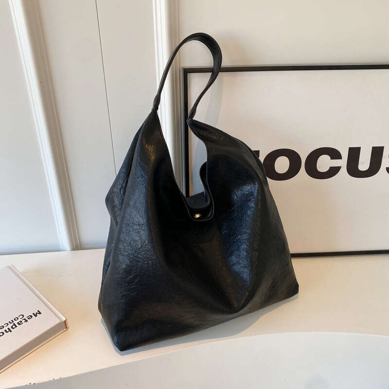 AMZZ Autumn Winter Large Capacity for Women's 2024 New Commuter Tote with Versatile Texture and One Shoulder Bucket Bag