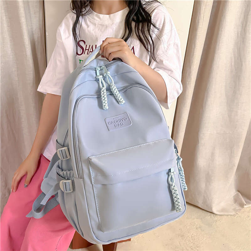 AMZZ Sang Zhi's Same Backpack Can Hold Computers, Female College Backpacks, Large Capacity, High-End Feeling, Middle And High School Students
