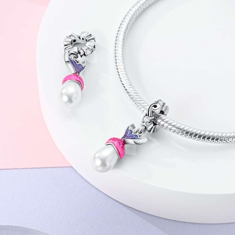 New 925 Sterling Silver Luminous Magic Fish Cat Mouse Family Charms Beads Fit Original Bracelets DIY Gifts for women jfine jewelry