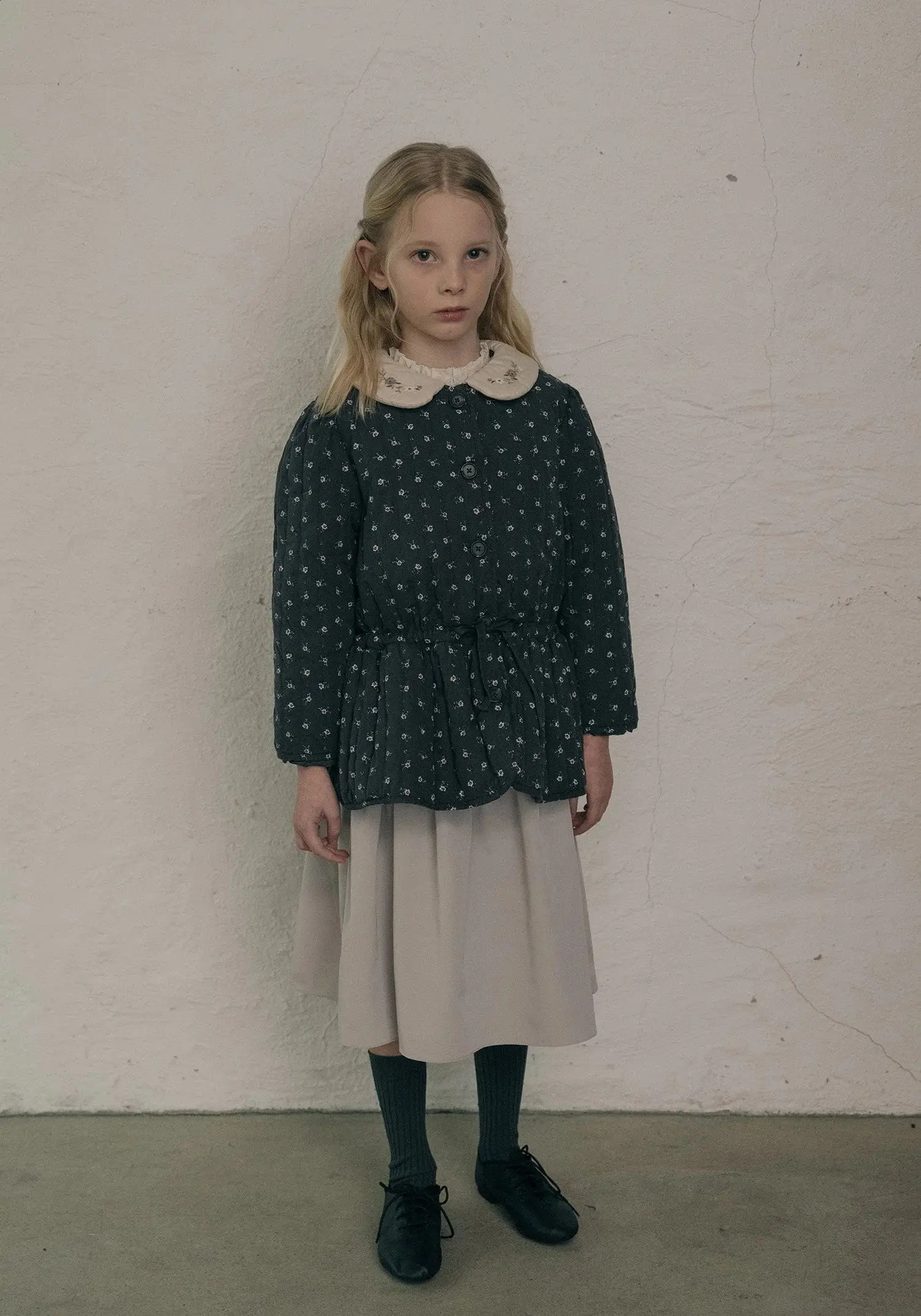 Lou 2024 Autumn Kids Blouse Tee Warm Knit Sweaters Cardigan Winter Down Coat Outwear Floral Girl Skirt Dress Child Pant Cloth 240906