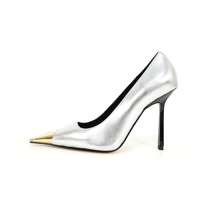 luxury High heels sandals Women's Shoes Black and Gold Wedding Dress Classics 9.5cm size 35-44