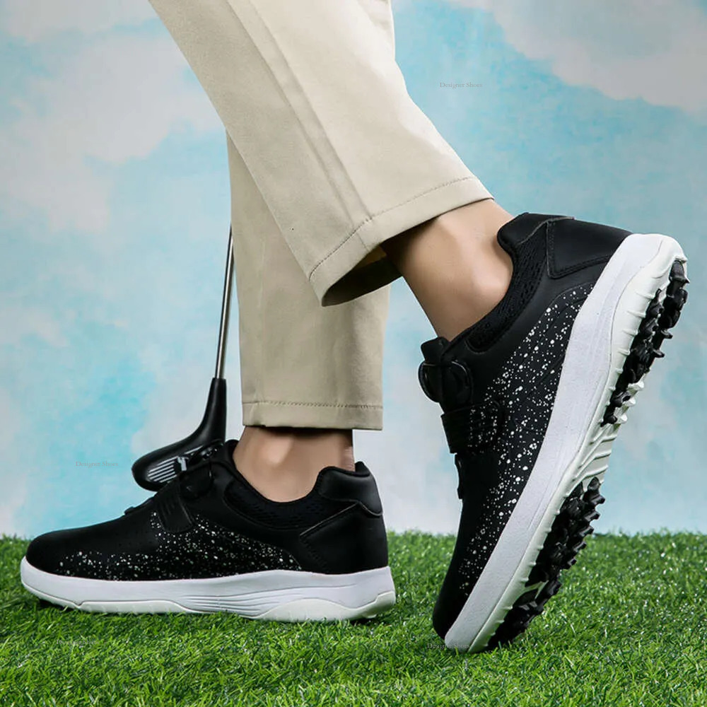 Men 2024 Professional Golf Leather Sneakers Shoes Comfortable Outdoor 39-46 Walking Big Footwears
