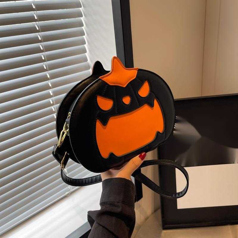 CMM Pumpkin Bag for Women Halloween Fun and Bizarre Western Crossbody Bag Unique Design for Women