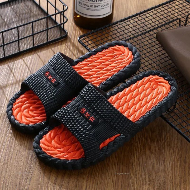 Odor Anti Slip Resistant Massage Sandals, Bathroom Couple Slippers, Plastic Home Shoes, Men's And Women's Slippers pers, pers