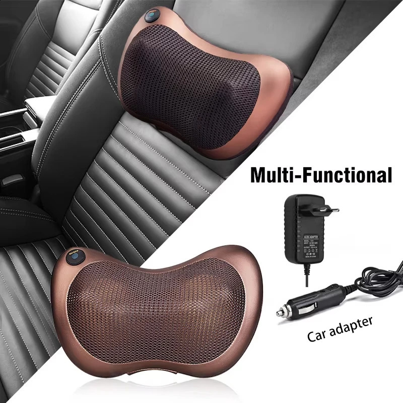 Head massager car home use Cervical finger pressure massage neck back waist body electric multifunctional massage pillow ww 240919
