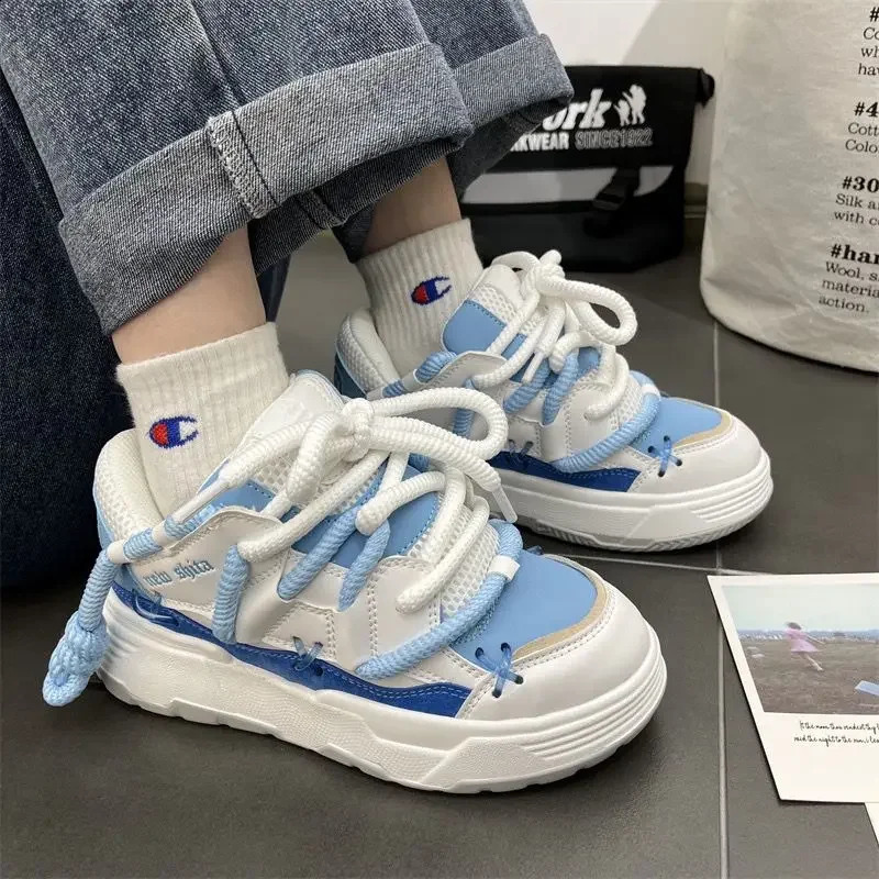 Unisex Zapatillas Couples Sport Shoe Autumn Platform Casual Shoe Elevated Hip Hop Board Shoes Tennis Shoe Men Women Vulcanize 44 240911