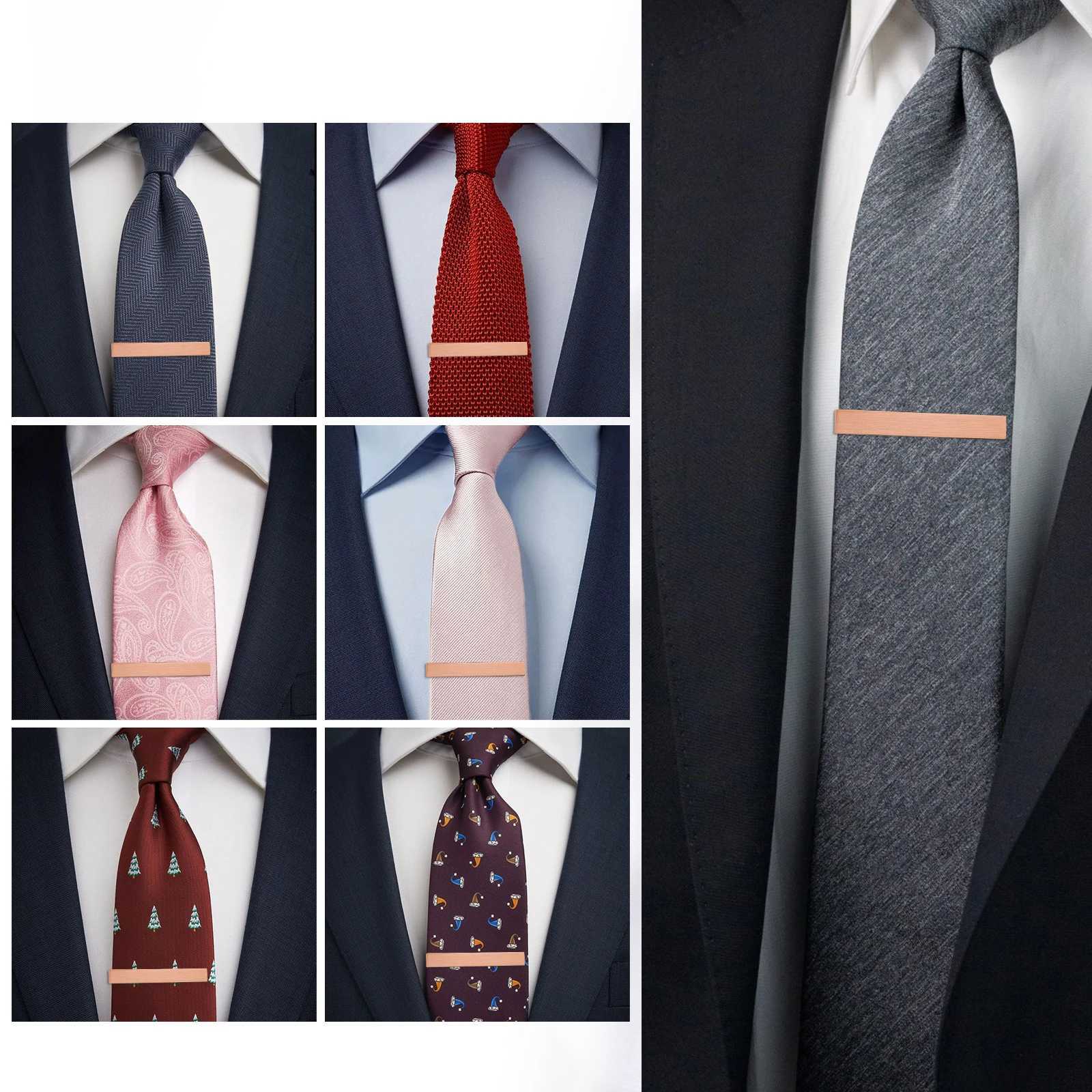 HAWSON Classic Tie Clip for Men Fashion Gold Tie Bar for Groomsmen Gifts Accessory Jewelry 2-2.2~2.5 inches W240914