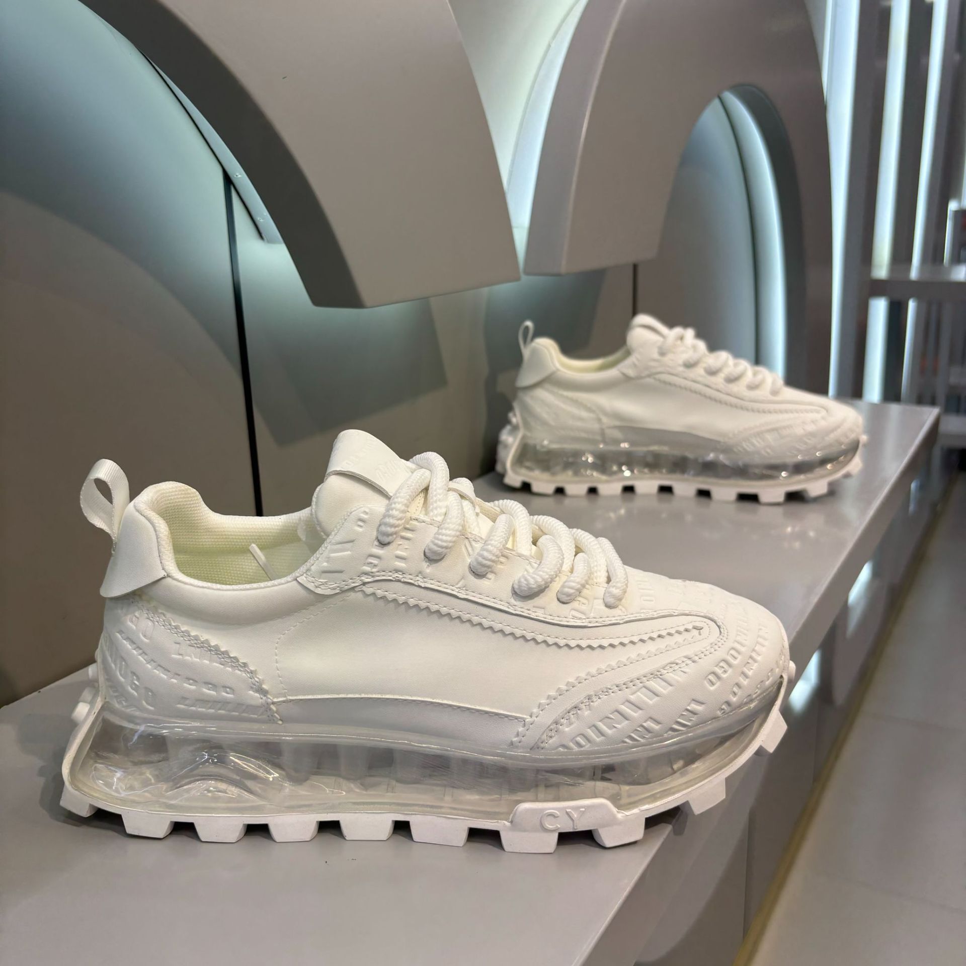 Ddmybear New Dad Sports Men's Height Increasing European Station Fashion Fabric Comfortable Low Top 2024 Autumn Trendy Shoes Chinese Brand Shoes 