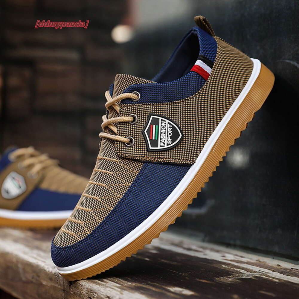 Men's Canvas Lightweight Casual Shoes Summer Fashion Mesh Breathable Vulcanized Lace Up Sneakers for Men Working Shoe ddmykukumalu ddmykukumalu