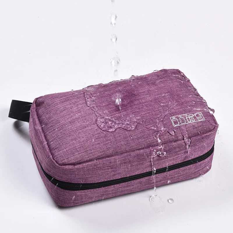 Mens Travel Bathroom Hanging Toiletry Bag Canvas Dopp Kit Necessaries Bag Shaving Shower Women Beauty Cosmetic Makeup Organizer Z240914