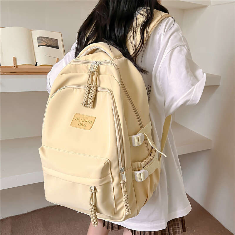 AMZZ Sang Zhi's Same Backpack Can Hold Computers, Female College Backpacks, Large Capacity, High-End Feeling, Middle And High School Students