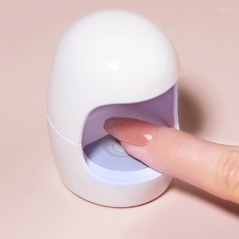 Nail Dryers 6W Egg Shape UV Lamp Dryer Mini Single Finger Potherapy hine Fast Drying Portable Varnish Cured Manicure Tools