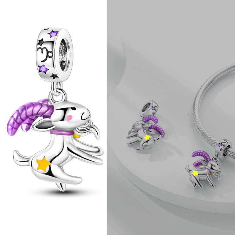 Fit Original Bracelets 925 Sterling Silver Twee Constellations Luminous Charms Bead DIY Jewelry For women Birthday Gift