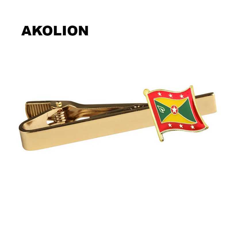 National flag tie clip rural national flag tie clip metal mens tie clip various business styles KS-0090 W240914