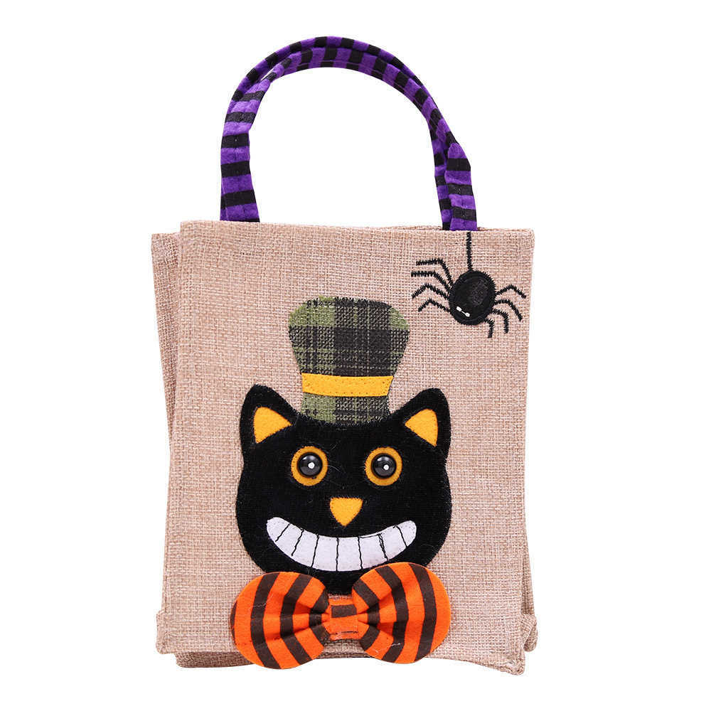 CMM Halloween Nonwoven Handbag Candy Bag Ghost Festival Pumpkin Bag Ornaments Props Gift Bag Halloween Props