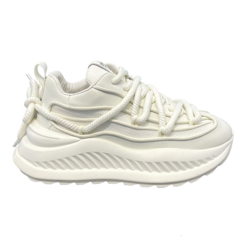 Ddmybear Comfortable Casual Lightweight Running And Sports Shoes, Trendy Men's Thick Soles, Increased Height, White Dad Shoes Chinese Brand Shoes