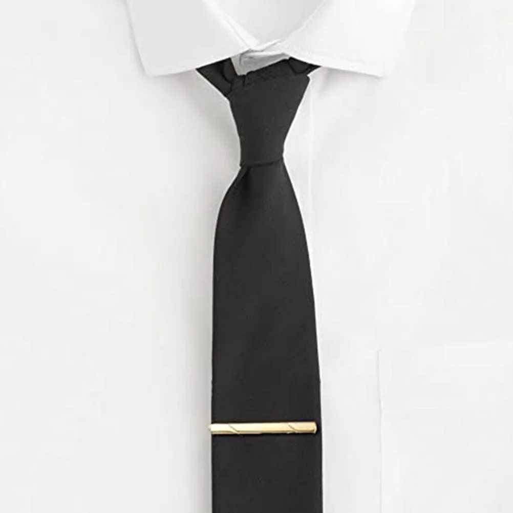 4 tie clips hard neck clip mini clip metal 6x06cm copper W240914