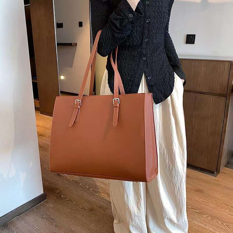 AMZZ Women's fashionable commuting business laptop single shoulder crossbody large bag, multiple colors