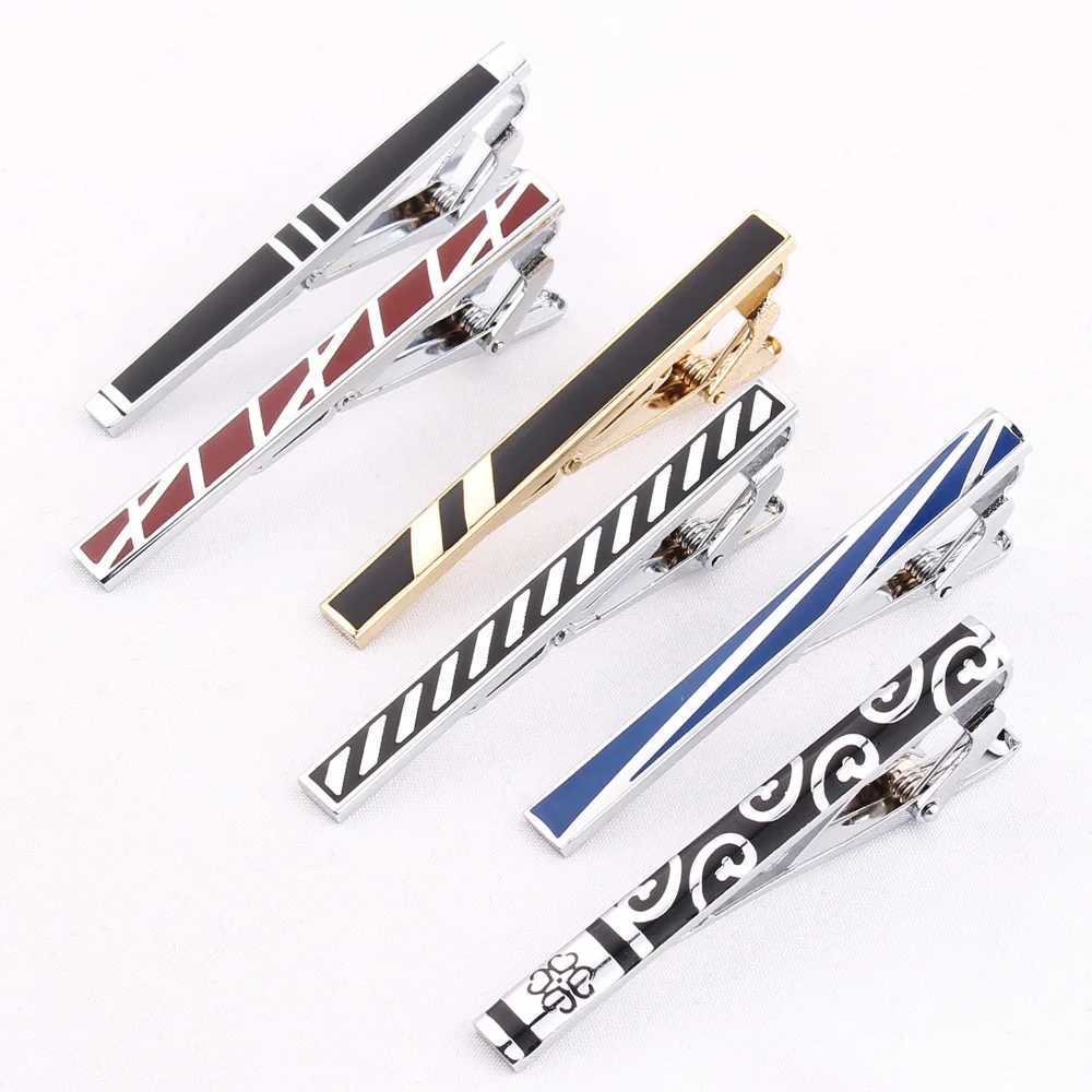 New mens silver tie clip classic mens tie clip alloy tie clip gold collar ring pin crystal business Corbata W240914