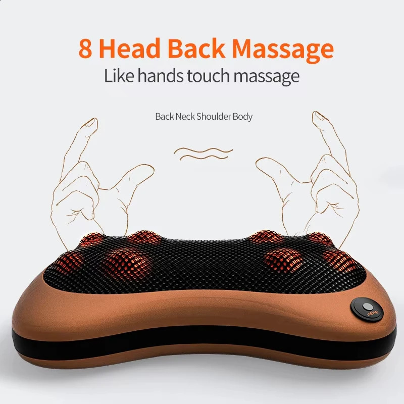Head massager car home use Cervical finger pressure massage neck back waist body electric multifunctional massage pillow ww 240919