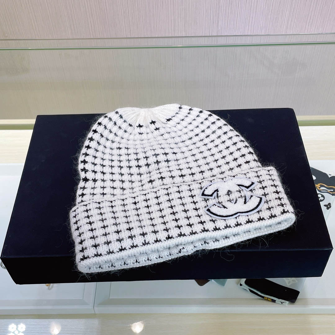 Beanie casual Winter active Ladies party cap changnel knitted hat Designer plaid casquette Luxury brand men