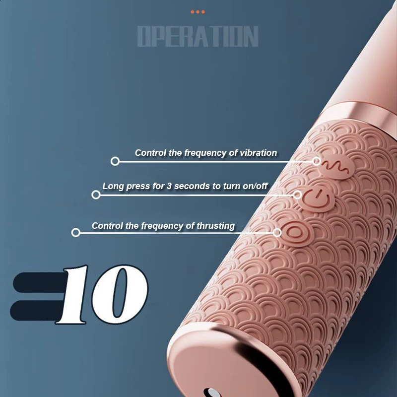 Telescopic G Spot Dildo Vaginal and Clitoral Stimulus Vibrator Female Stick Toy Adult 18 Masturbation Sex Machine 240914
