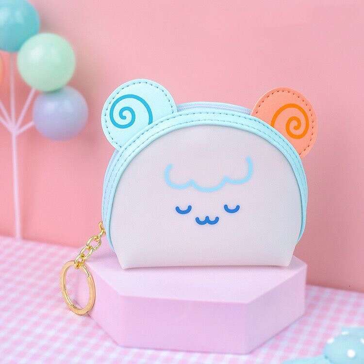 AMZZ Cartoon Jelly Color Cute Animal Zero Gift Couple Zipper Small Wallet Frog Rabbit Coin Bag Df