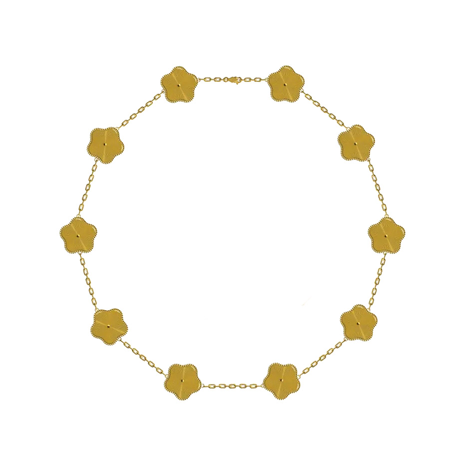 10 Clover Necklace leaf Pendant Pearl Mother Plated 18K Women's Girl Valentine's Day Mother's Day Engagement designer Jewelry Gift Wholesale