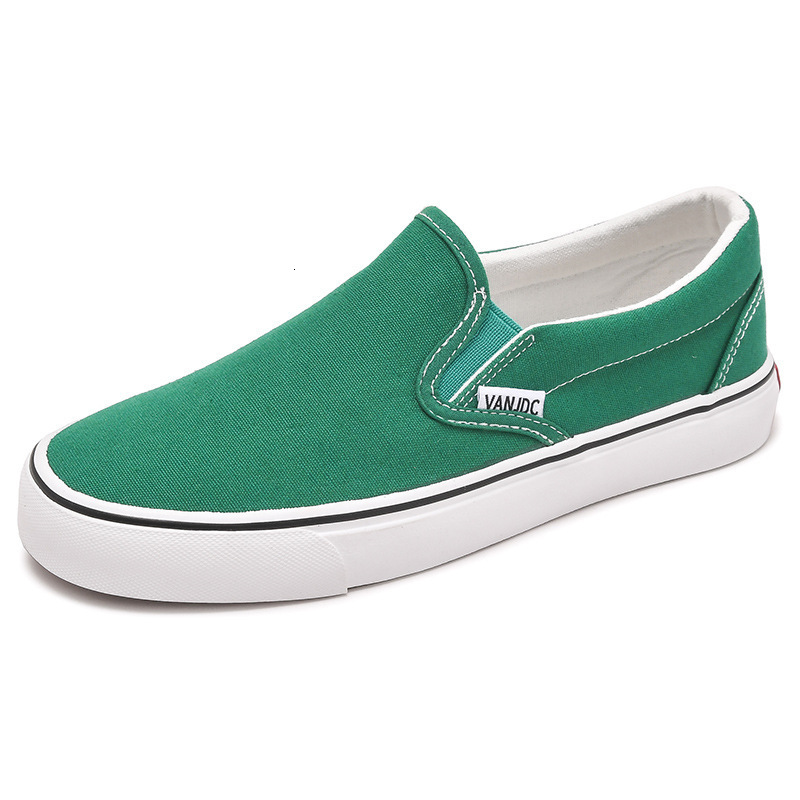 White Canvas Women Couple Slip on Flat Comfortable Casual Fashion Platform Ladies Vulcanized Shoes atillas Mujer