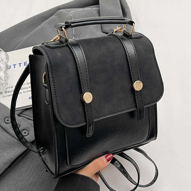 AMZZ Backpack for women in autumn and winter 2023, single shoulder crossbody bag, niche texture handbag, student multifunctional backpack