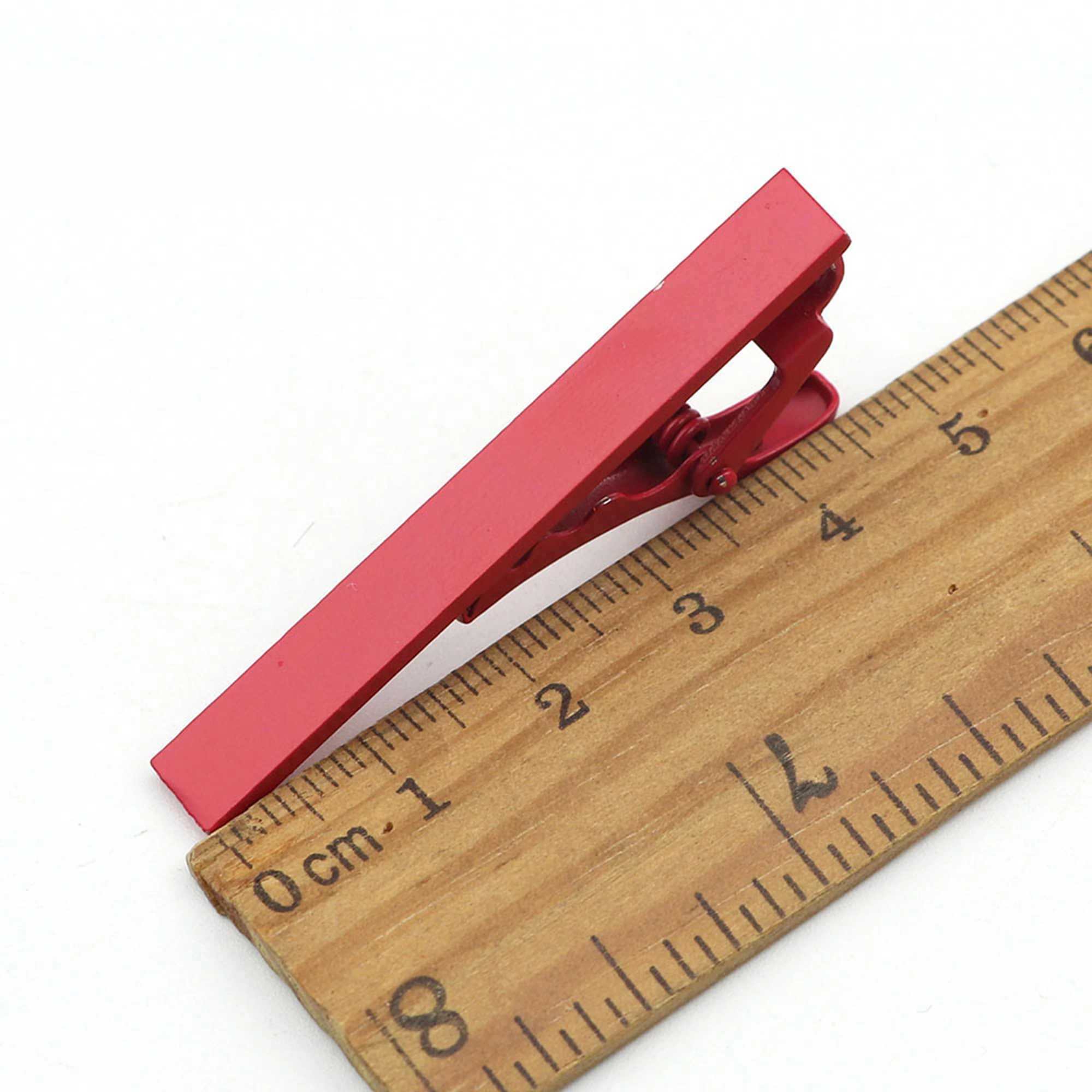 5cm mens tie clip new simple fashionable high-quality metal candy colorful practical necklace buckle clip set accessories gifts W240914