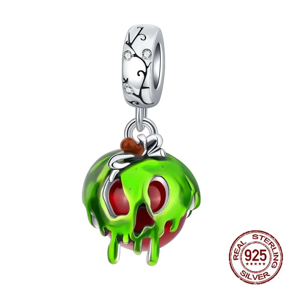 925 Sterling Silver Green Series wer Tree Apple Pendant DIY Fine Beads Fit Original Charms Bracelet Women Jewelry Diy